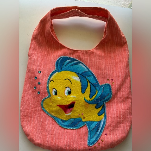 Disney Little Mermaid Flounder glitter bag - Picture 4 of 5